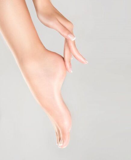 foot skin without fungus