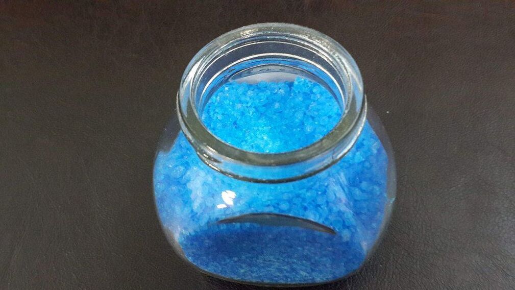 copper sulfate against toenail fungus